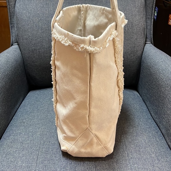 J Jill Fringe Trimmed Canvas Tote - Picture 8 of 13